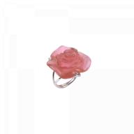 Daum Rose Passion Crystal Ring in Pink/Silver 05565-150