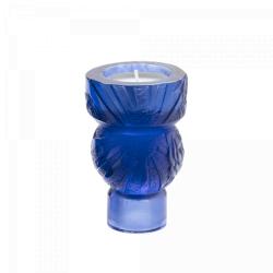 Daum Empreinte Candleholder in Blue 05589