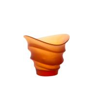 Daum Sand Candleholder in Amber by Christian Ghion 05619-2