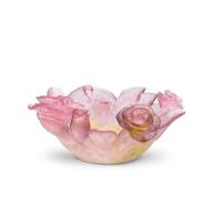 Daum Roses Bowl in Pink 01963