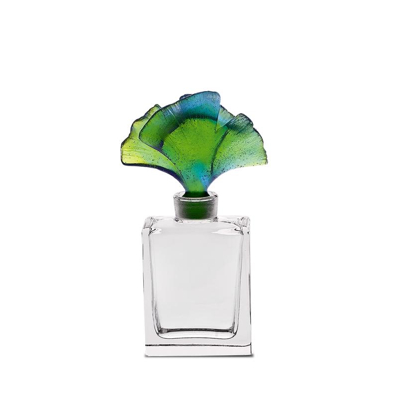 Daum Ginkgo Perfume Bottle in Blue & Green 03920/C