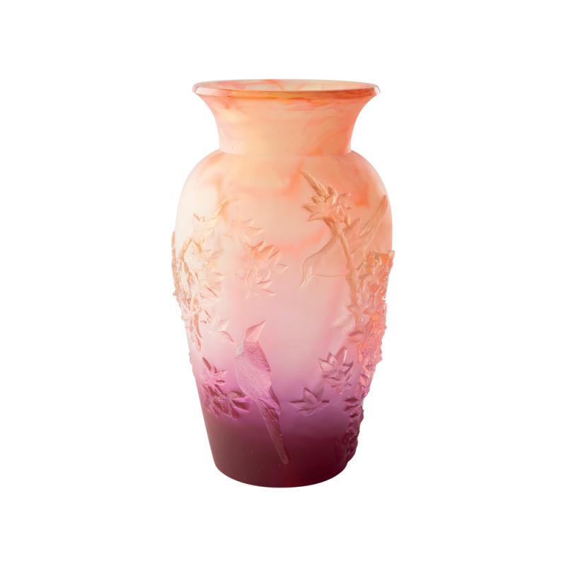 Daum Spring Vase by Shogo Kariyazaki 99 ex 05294-1