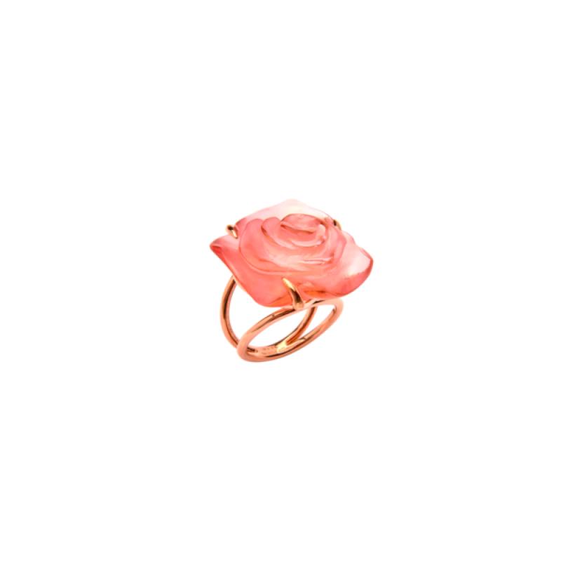 Daum Rose Passion Crystal Ring in Pink 05614-158