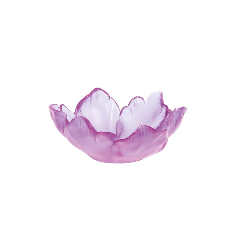 Daum Small Tulip Bowl in Ultraviolet 03228-2