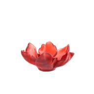 Daum Small Tulip Bowl in Red 03228-3