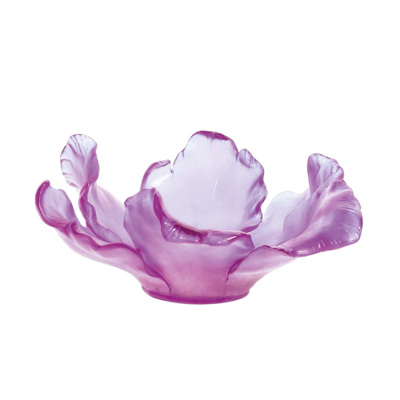 Daum Large Tulip Bowl in Ultraviolet 03579-2