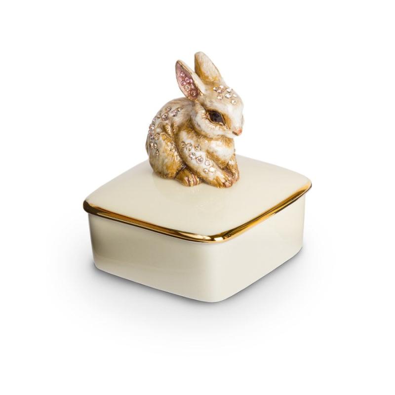 Jay Strongwater Lia Bunny Porcelain Box SDH7364-280