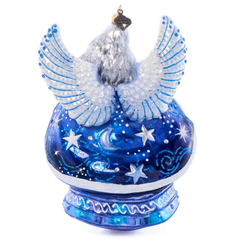 Jay Strongwater Night Angel Glass Ornament SKU: SDH20098-250