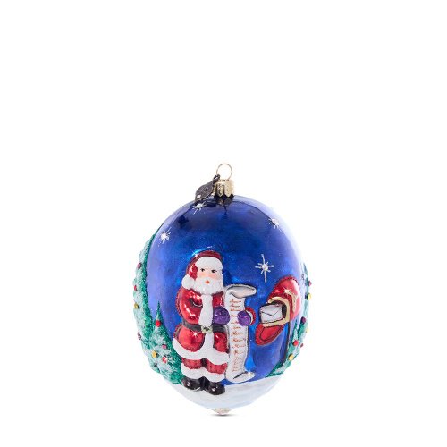 Jay Strongwater 2024 Christmas Delivery Glass Ornament SKU: SDH20095-250