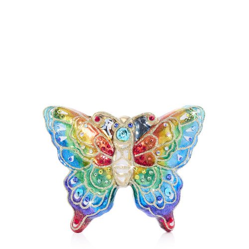 Jay Strongwater Rainbow Butterfly Glass Ornament – Handcrafted Holiday Elegance SKU: SDH20101-250