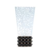 Jay Strongwater Opus Pyramid Vase Black & Gold 14K Gold SDH2536-220