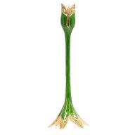 Jay Strongwater Ambrosius Tulip Tall Green Candlestick Holder SKU: SDH2534-229