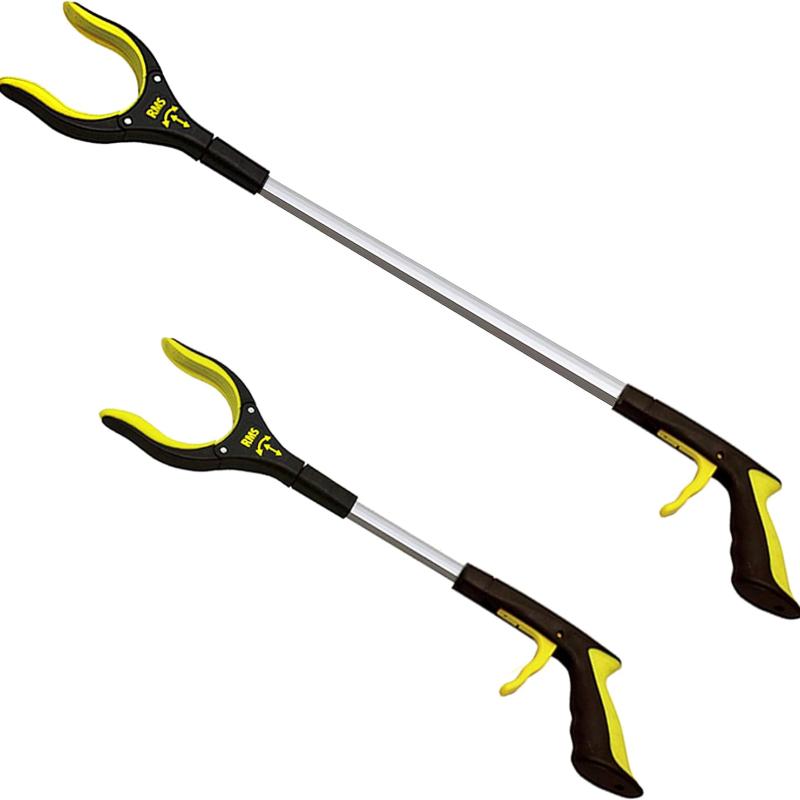 2-Pack 32 Inch and 19 Inch Grabber Reacher with Rotating Jaw - Mobility Aid Reaching Assist Tool