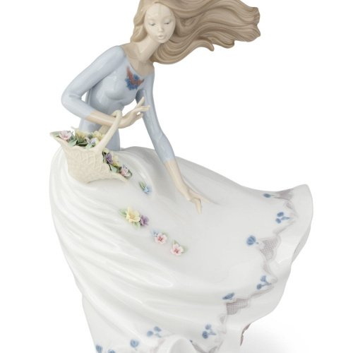 Lladro Petals of The Wind Woman Figurine SKU: 01006767