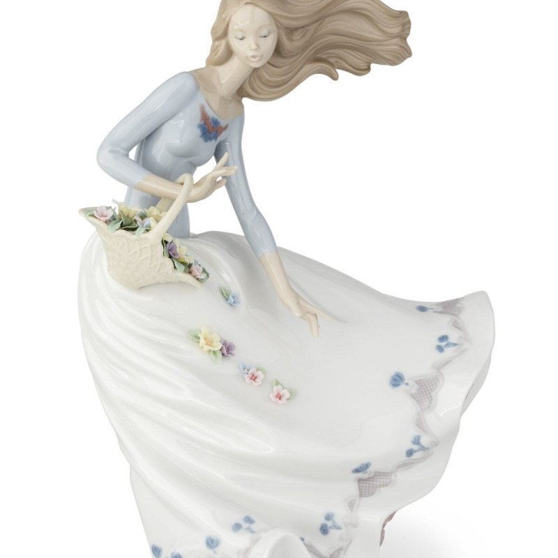 Lladro Petals of The Wind Woman Figurine SKU: 01006767