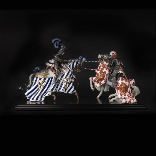 Lladró “Medieval Tournament” Sculpture – High Porcelain Limited Edition Masterpiece by Francisco Polope | SKU 01002018