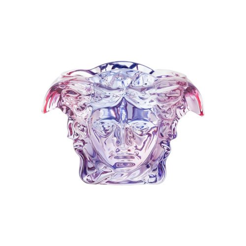 Versace Rosenthal Medusa Grande Porcelain Vase 19cm Pink & Blue SKU: 69183-321678-47019