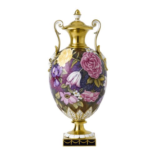 Royal Crown Derby Prestige Artistry Repton Vase Fine Bone China PRESVA62144