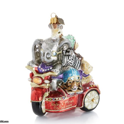 Jay Strongwater 2020 Baby's First Christmas Glass Ornament SKU: SDH20013-250