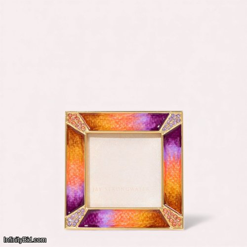 Jay Strongwater Leland Pavé Corner 2" Frame – Autumn SKU: SPF5130-255