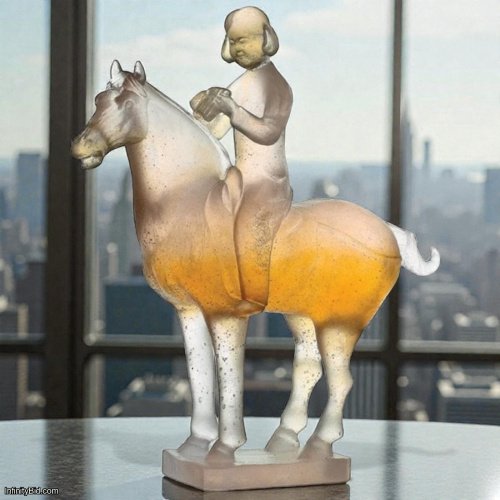 Daum × Musée Cernuschi — Cavaliere Musicienne Sculpture Limited Edition of 288 | SKU: 03472