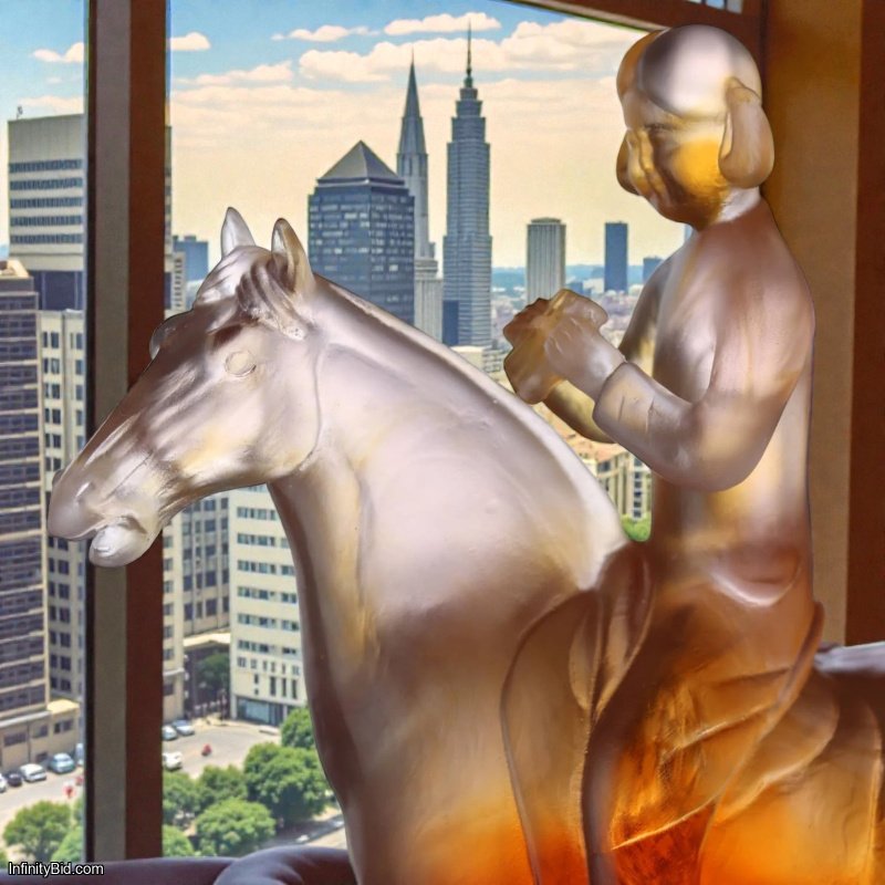 Daum × Musée Cernuschi — Cavaliere Musicienne Sculpture Limited Edition of 288 | SKU: 03472