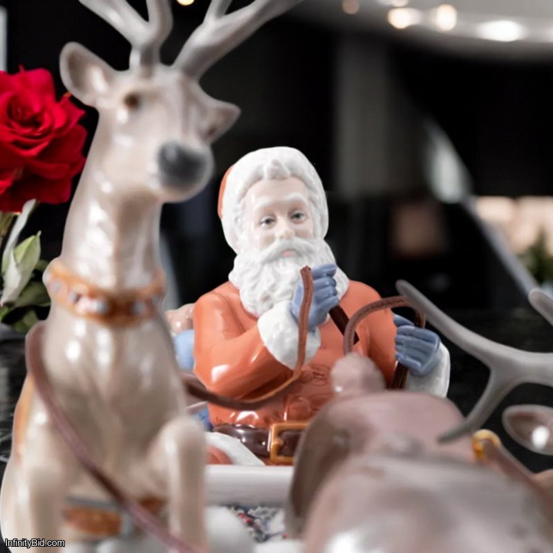 Lladró Santa’s Midnight Ride Sleigh Figurine – Limited Edition SKU: 01001938