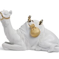 Lladro Camel Re-Deco Fine Porcelain Figurine Gold Luster 01007148