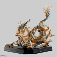 Lladró Great Dragon Sculpture – Limited Edition – Golden Lustre SKU: 01001973