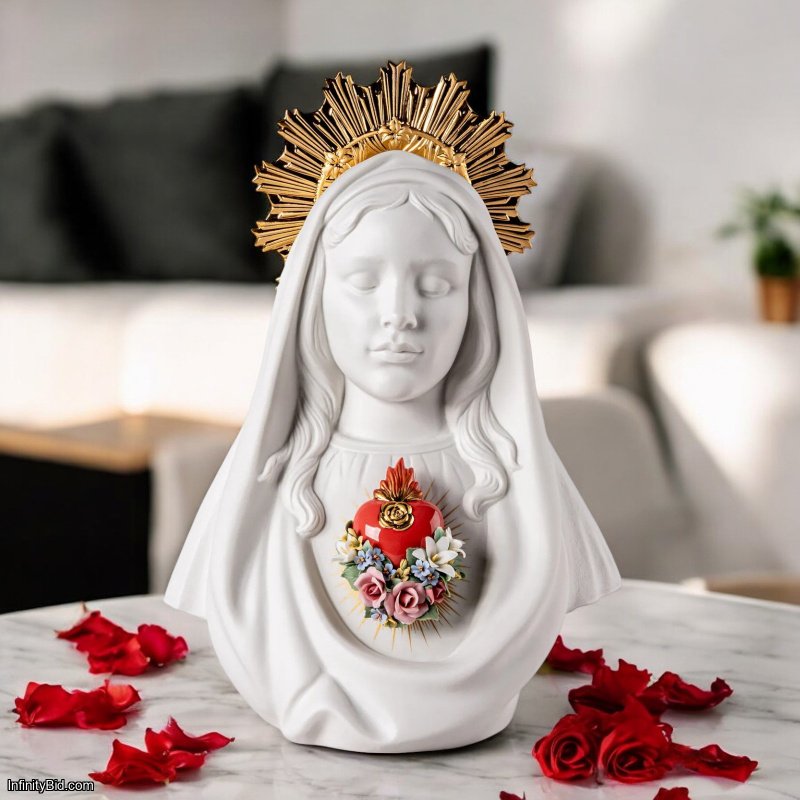 Lladro Immaculate Heart of Mary Sculpture  SKU: 01009762