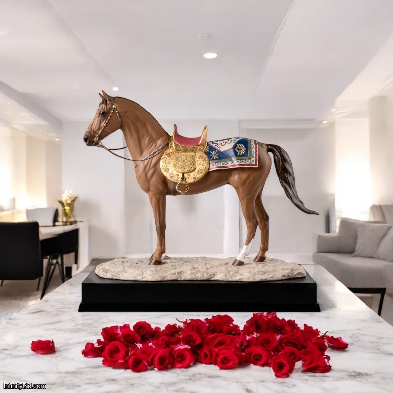 Lladro Karabakh horse Sculpture. Limited Edition SKU: 01009752