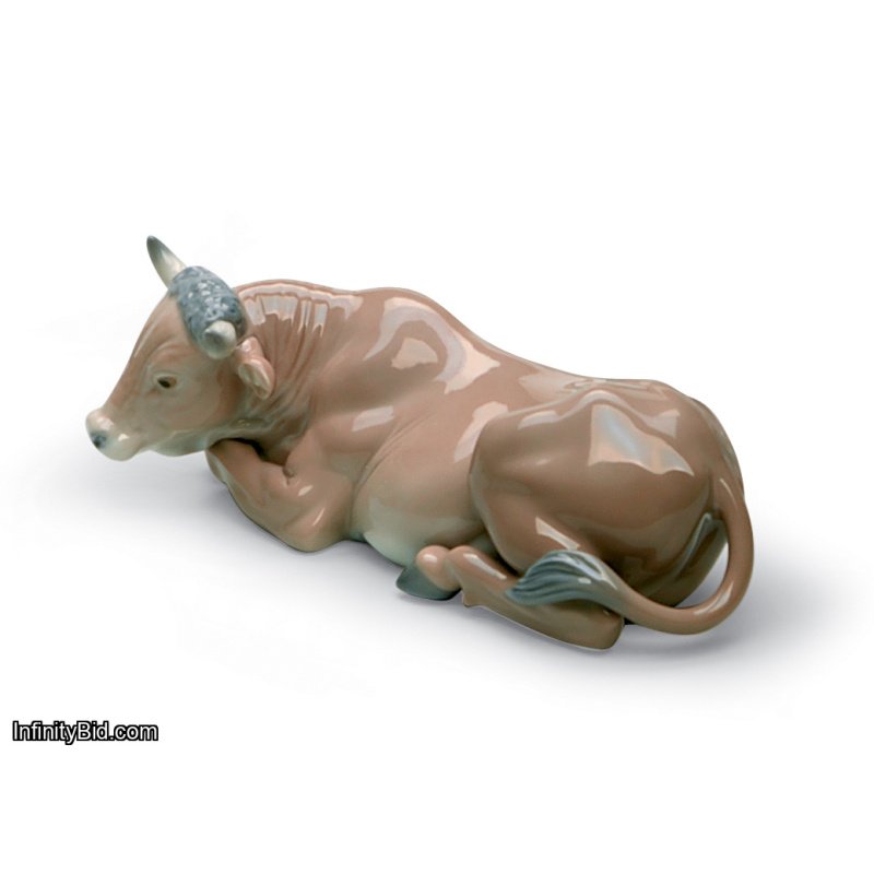 Lladro Ox Nativity Porcelain Figurine Glossy Classic Colors 01005482 New Box