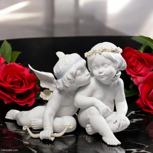 Lladro Eros and Psyche Angels Figurine 01009128