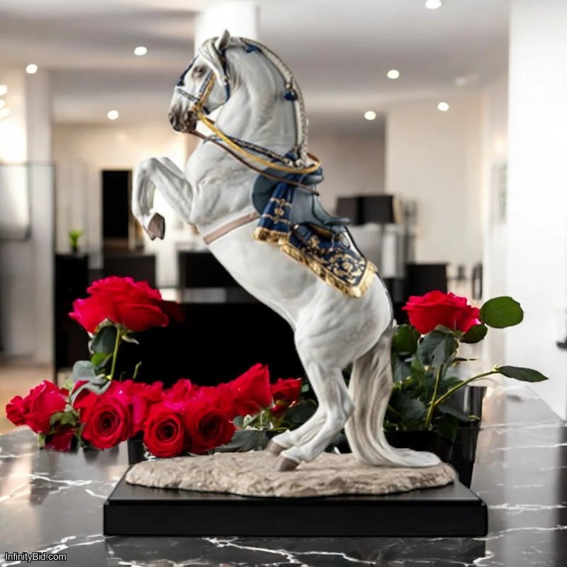 Lladro Spanish Pure Breed Horse Sculpture – Haute École | Limited Edition Collectible SKU: 01002031