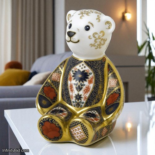 Royal Crown Derby Old Imari Solid Gold Band Bear – PAPBOX62887