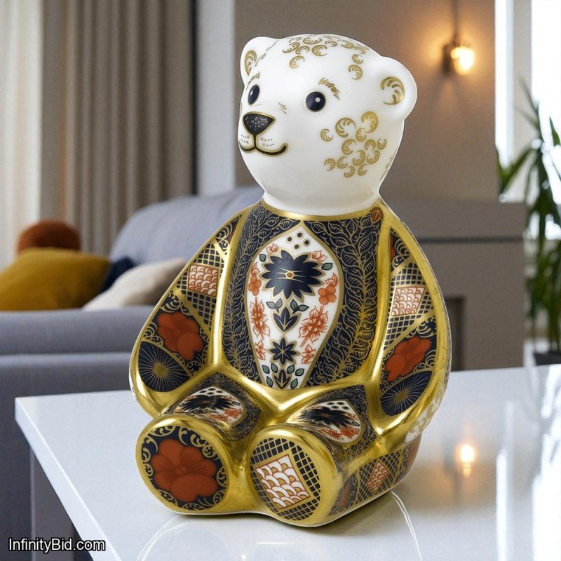 Royal Crown Derby Old Imari Solid Gold Band Bear – PAPBOX62887