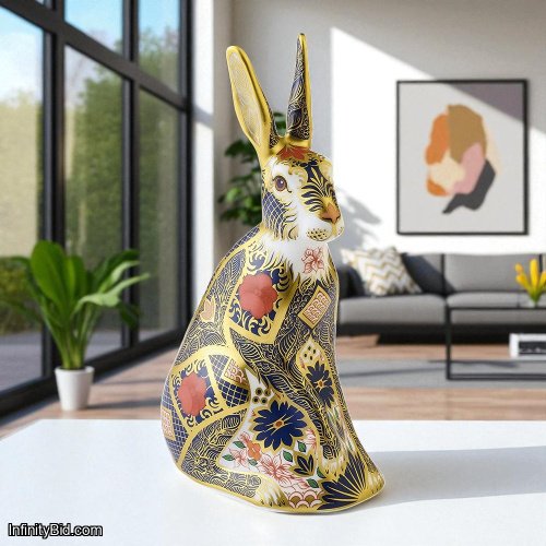 Royal Crown Derby Old Imari Solid Gold Band Hare – PAPBOX62930