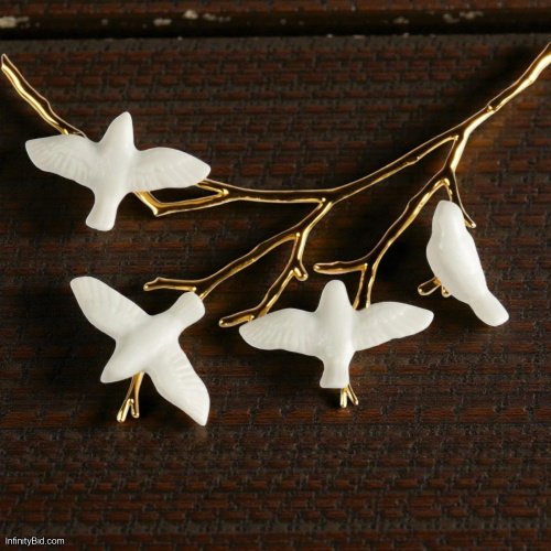Lladró MAGIC FOREST BRANCH NECKLACE – 18-Carat Gold | SKU: 01010211