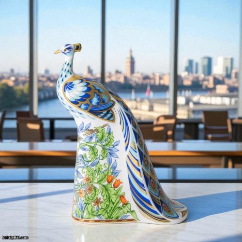 Royal Crown Derby Manor Peacock – Fine Bone China Figurine SKU: PAPBOX62728