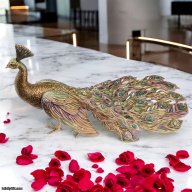 Jay Strongwater Theseus Grand Peacock Figurine SKU: SDH1778-456