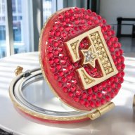 Jay Strongwater Elton John “E” Compact Mirror  SKU: SCB8093-202