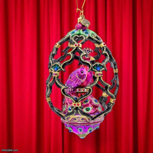 Jay Strongwater Peacock Egg Ornament SKU: SDH20082-202