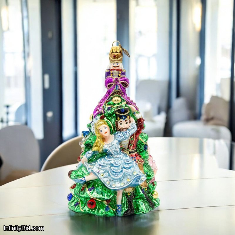 Jay Strongwater Clara and the Nutcracker Glass Ornament – Limited Edition 2024 Collectible SKU: SDH20094-250