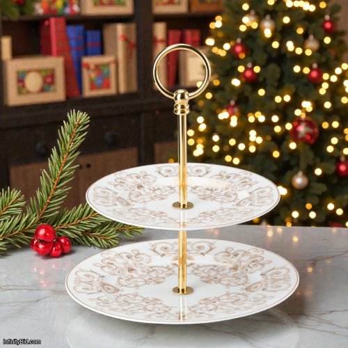 Versace Medusa Gala Etagere – 2-Tier Stand (Small) SKU: 19325-403635-25316