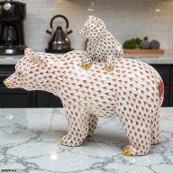 HEREND Grizzly Bear with Baby – Limited Edition SKU: 05913000-VHSP97